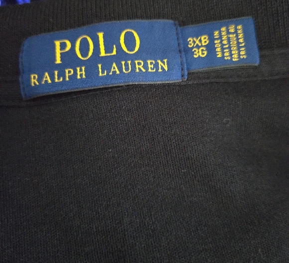 Polo Ralph Lauren Mens Black Short Sleeve Big Tall Polo Shirt 3XB 3G - Picture 8 of 8